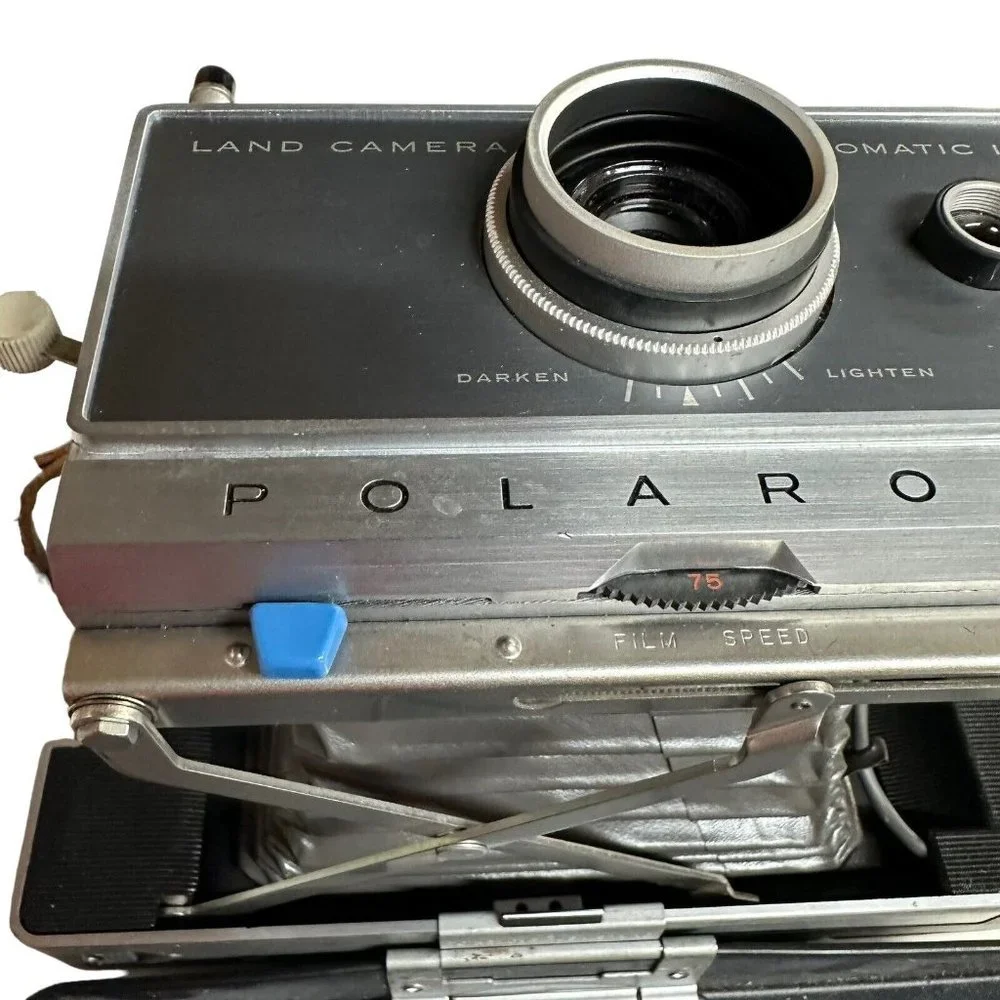 Polaroid Land Camera AUTOMATIC 100 Case‎ Flash Manuals Print Coater Untested Bag